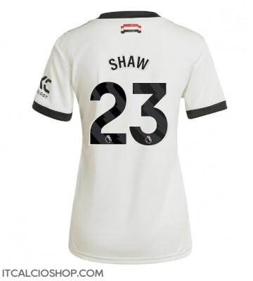 Manchester United Luke Shaw #23 Terza Maglia Femmina 2024-25 Manica Corta
